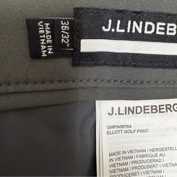 J.Lindeberg Men's Size 36x 32 Volcanic Ash Ellott Pant